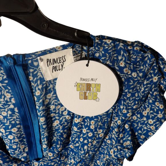 Princess Polly Blue Mini Romper Size‎ 0 - Picture 3 of 3